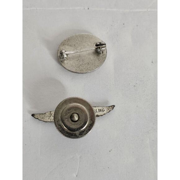 Rare Eastern Airlines Pilot Wings Flight Attendant Lapel Pin Sterling Silver - Picture 7 of 7